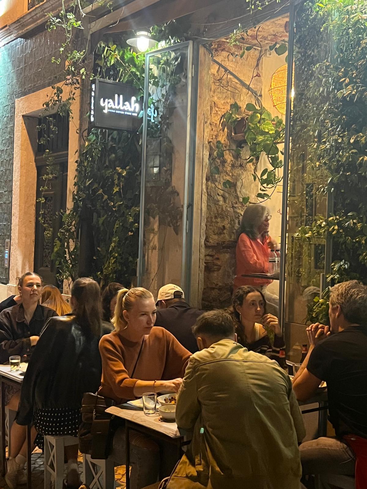 Guests on Yallah’s terrace